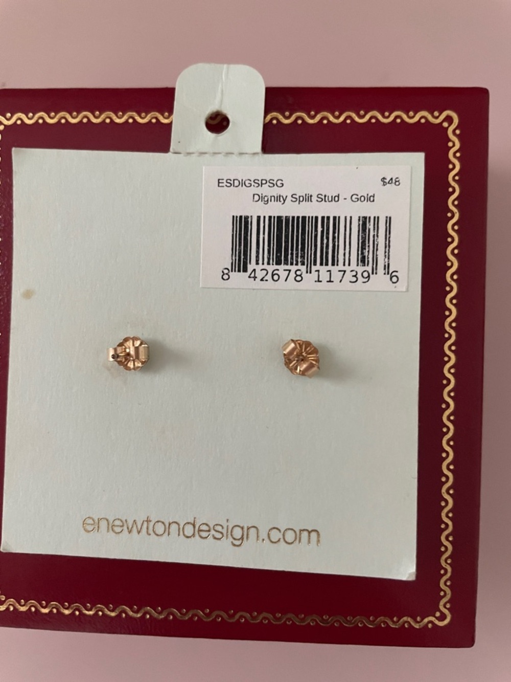 E Newton gold earrings - Picture 3 of 4